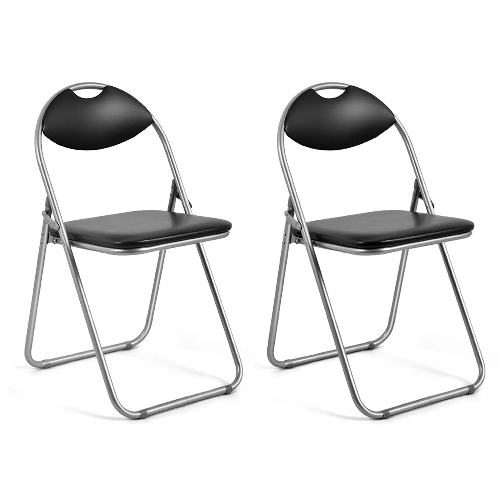 2/4/6 Pieces Portable Folding Dining Chairs Set with Carrying Handles by DirectDeals