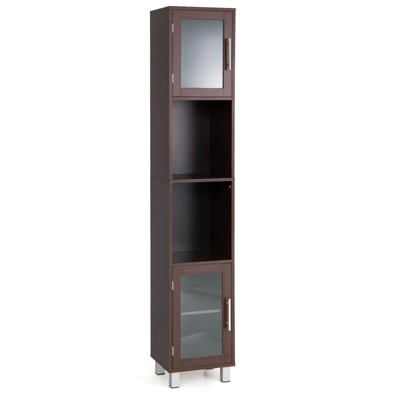 71 Inch Tall Tower Bathroom Storage Cabinet and Organizer Display Shelves for Bedroom by DirectDeals