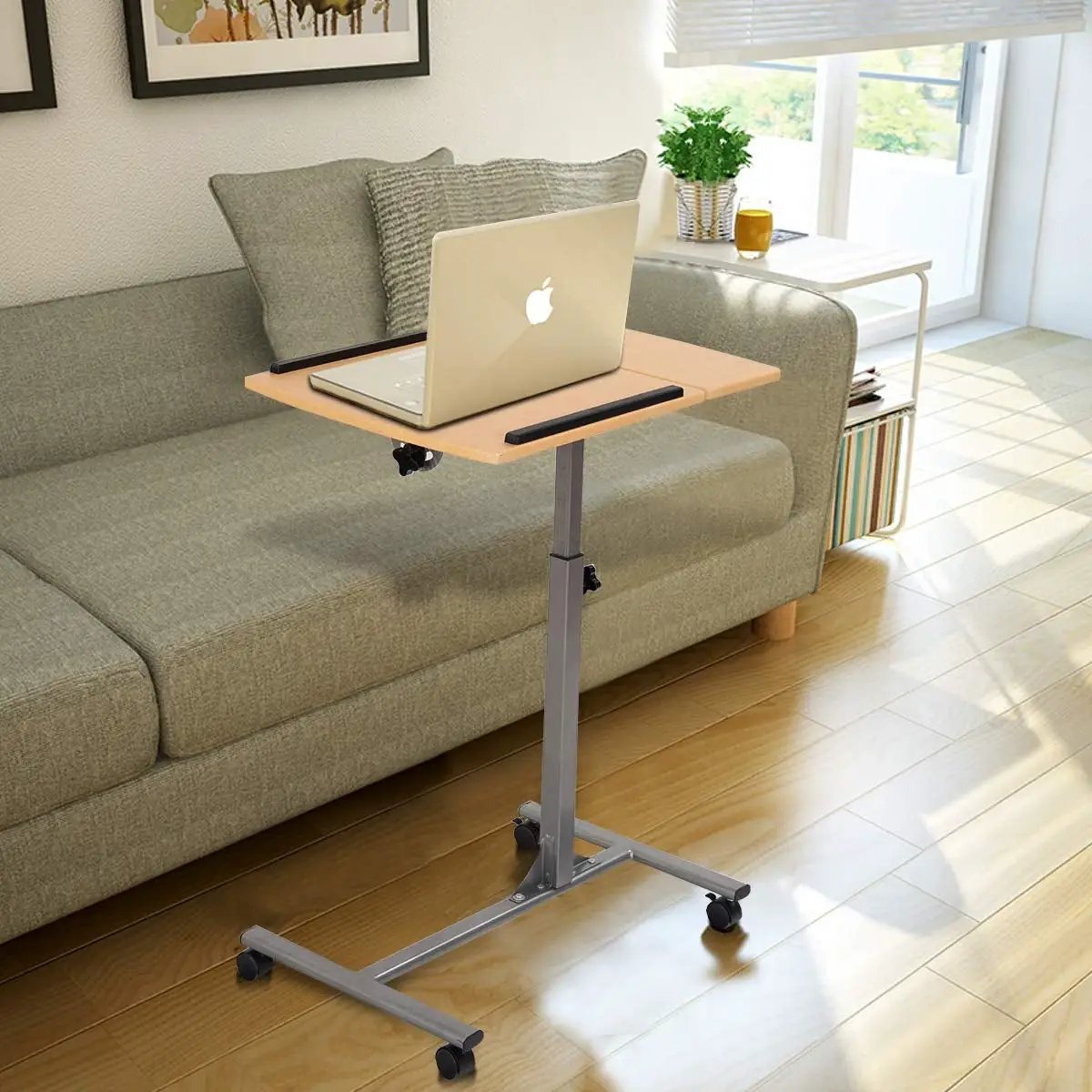 Adjustable Laptop Desk With Stand Holder And Wheels by DirectDeals