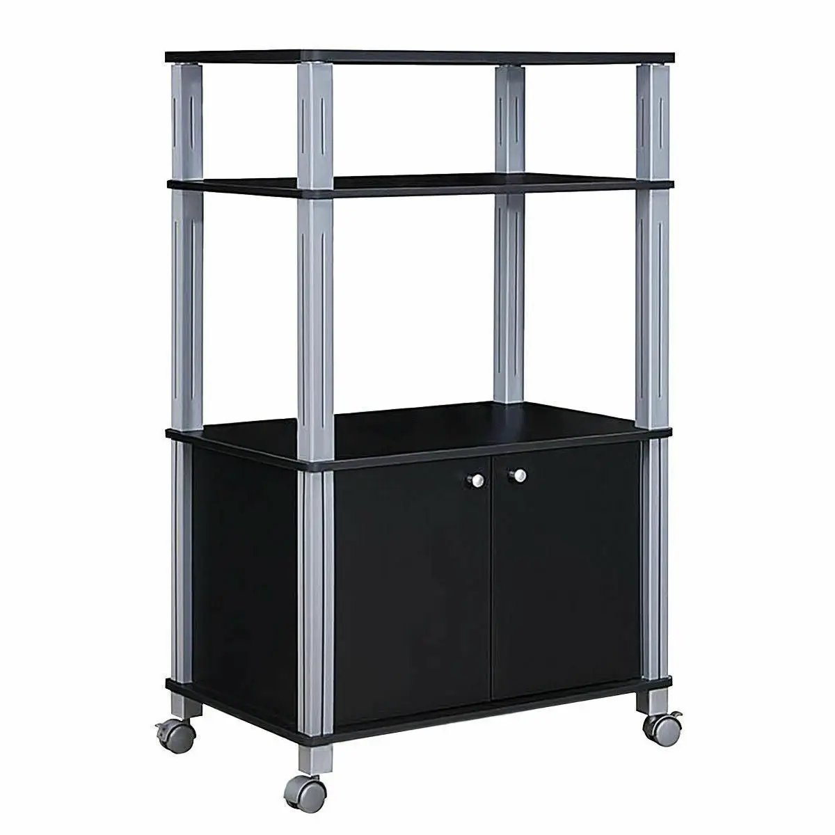 Microwave Rack Stand Rolling Storage Cart, photo 2 of 9