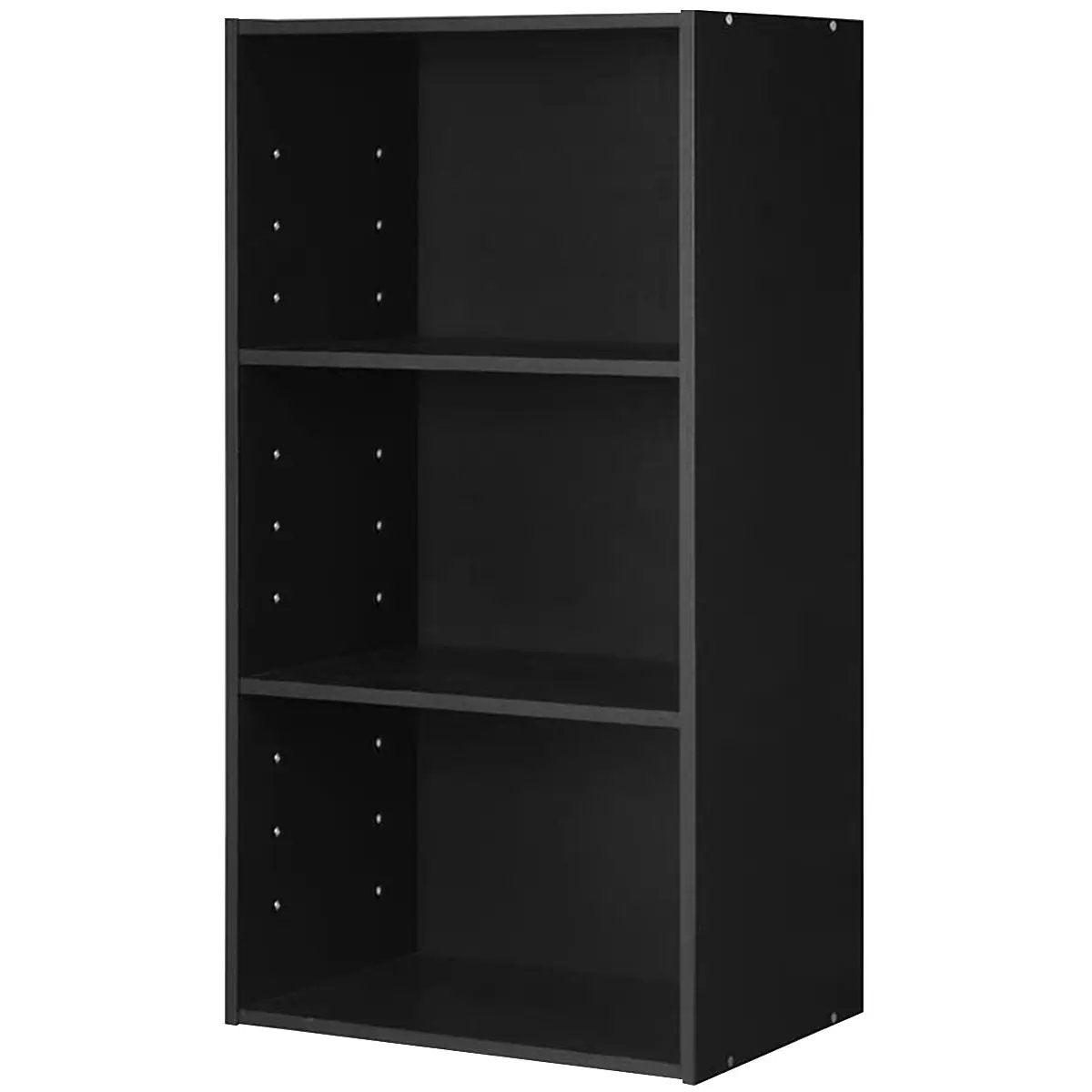 3-Tier Cube Bookcase with Adjustable Shelves for Home Office-Natural, photo 3 of 10