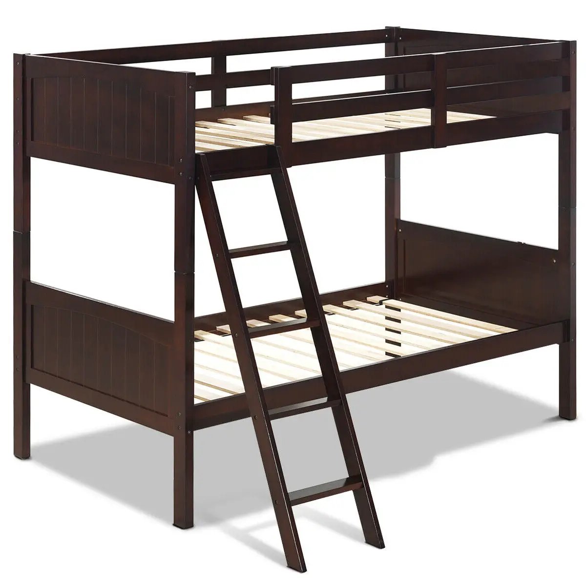 Twin Size Wooden Bunk Beds Convertible 2 Individual Beds, photo 3 of 9