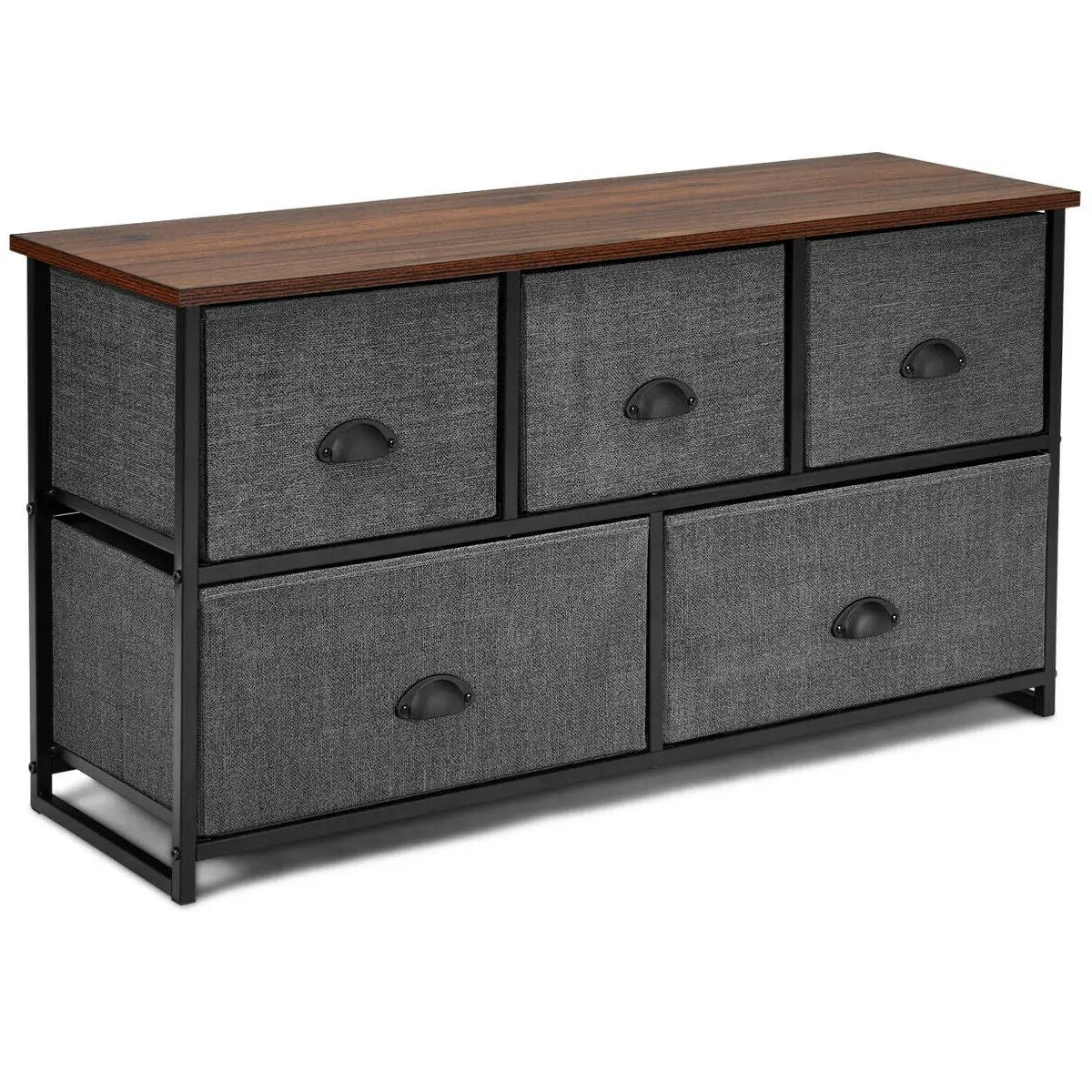 Wood Dresser Storage Unit Side Table Display Organizer, photo 3 of 9