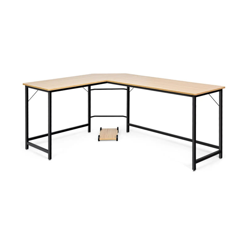 L Shaped Desk Corner Computer Desk PC Laptop Gaming Table Workstation by DirectDeals