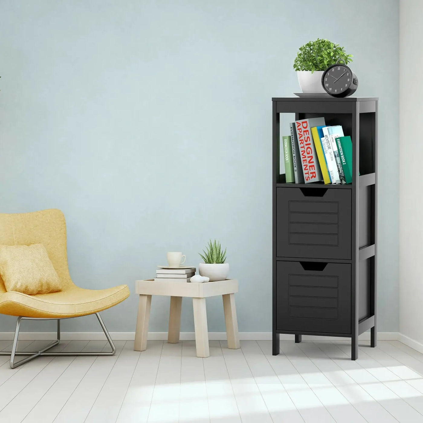 Floor Cabinet Multifunction Storage Rack Stand Organizer by DirectDeals