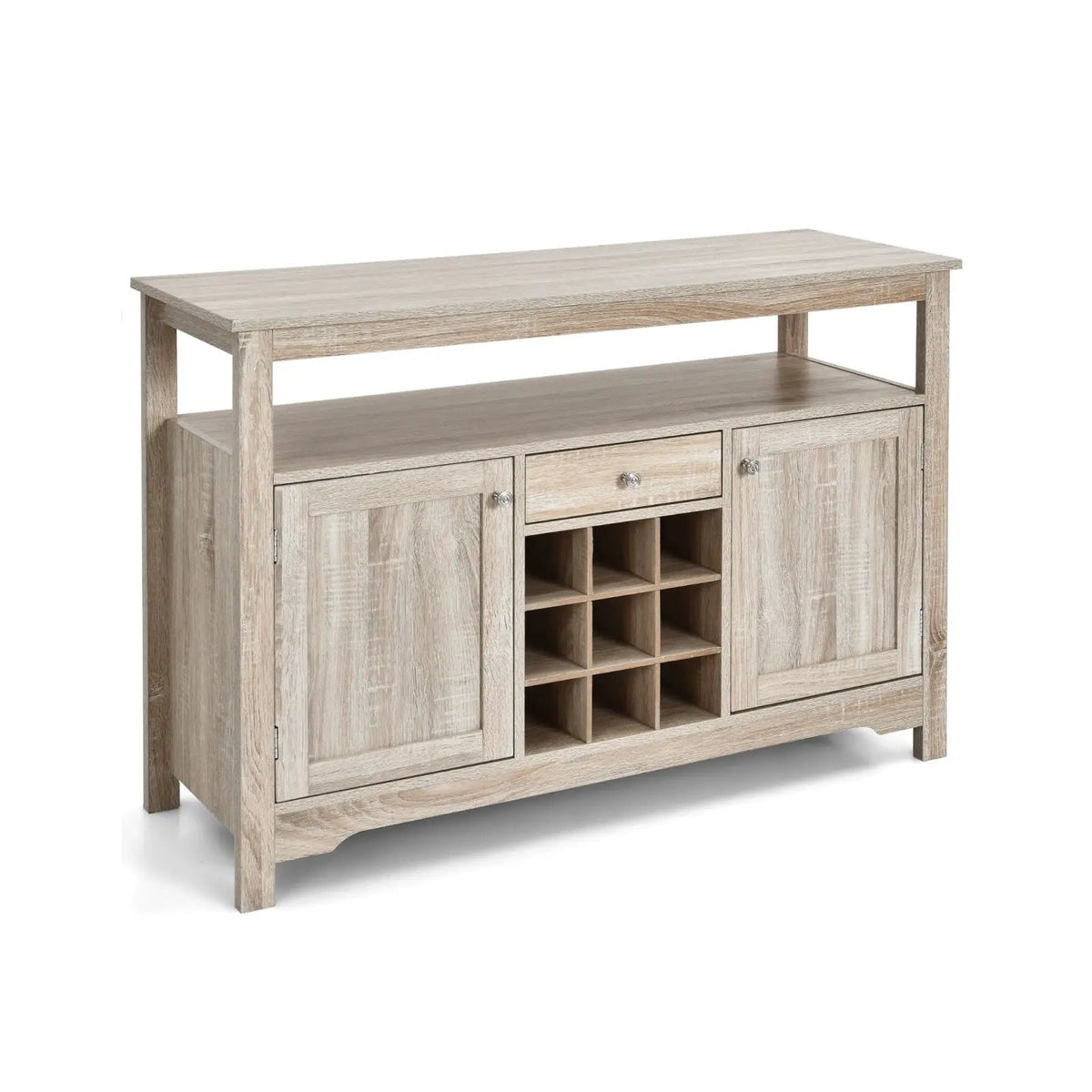 Server Buffet Sideboard With Wine Rack and Open Shelf, photo 3 of 9