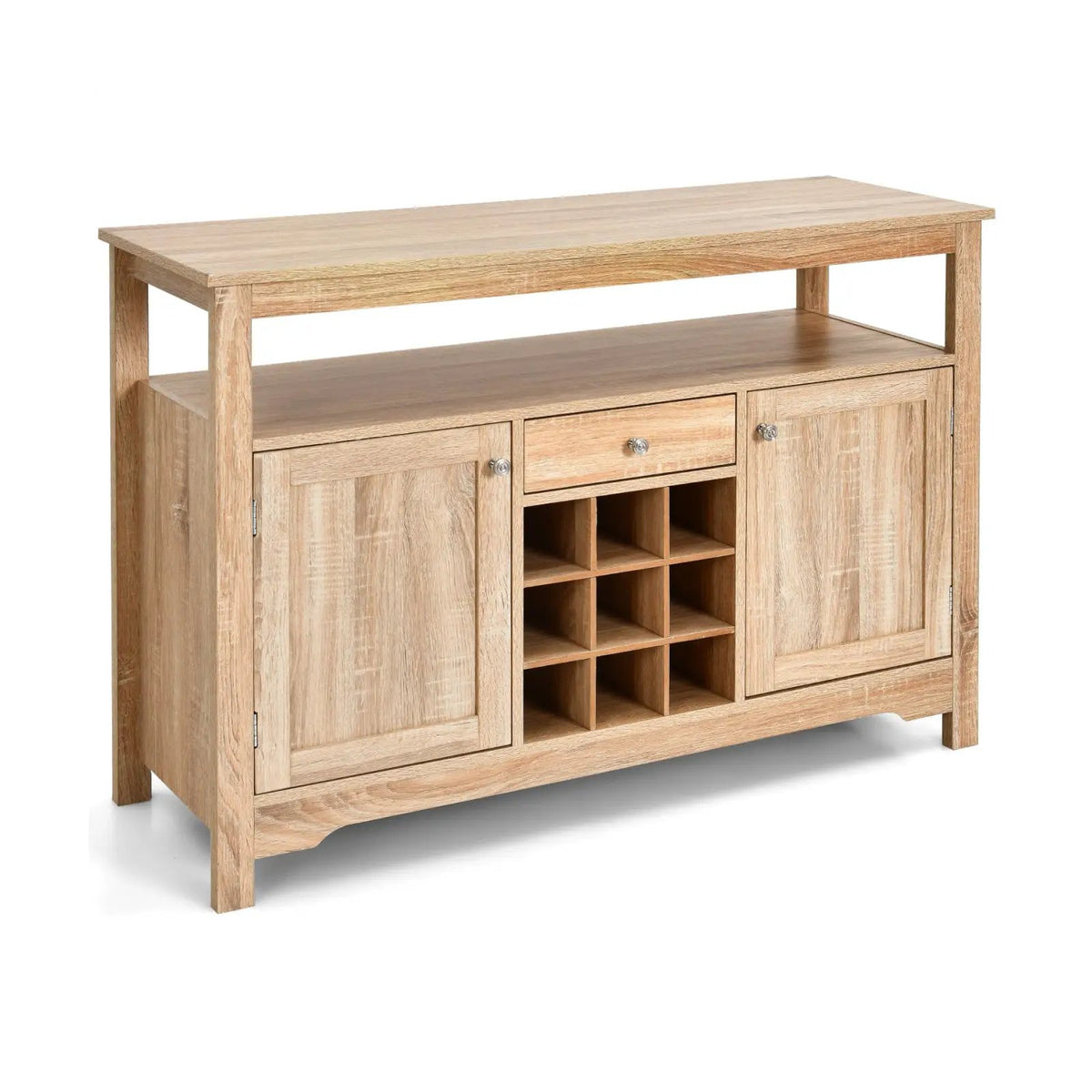 Server Buffet Sideboard With Wine Rack and Open Shelf, photo 9 of 9