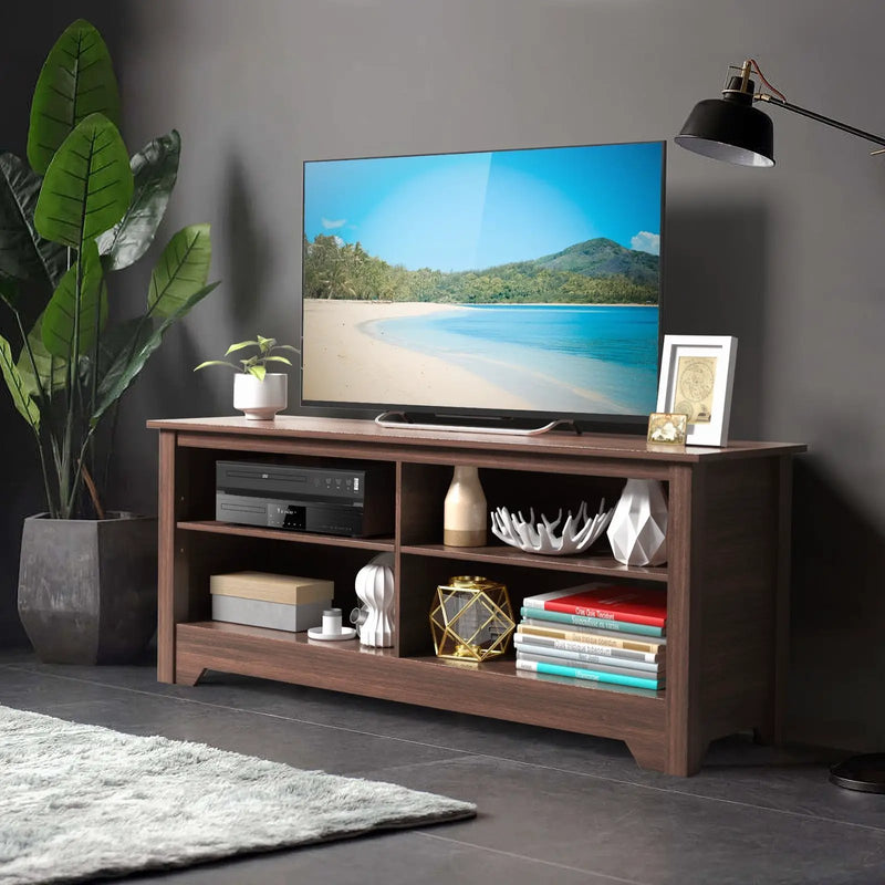 58 Inch Wooden Entertainment Media Center TV Stand by DirectDeals
