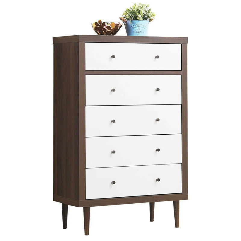 Antique-Style Free-Standing Dresser with 5 Drawers by DirectDeals