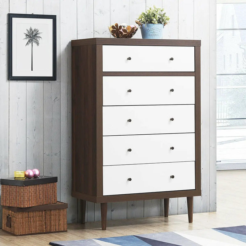 Antique-Style Free-Standing Dresser with 5 Drawers by DirectDeals