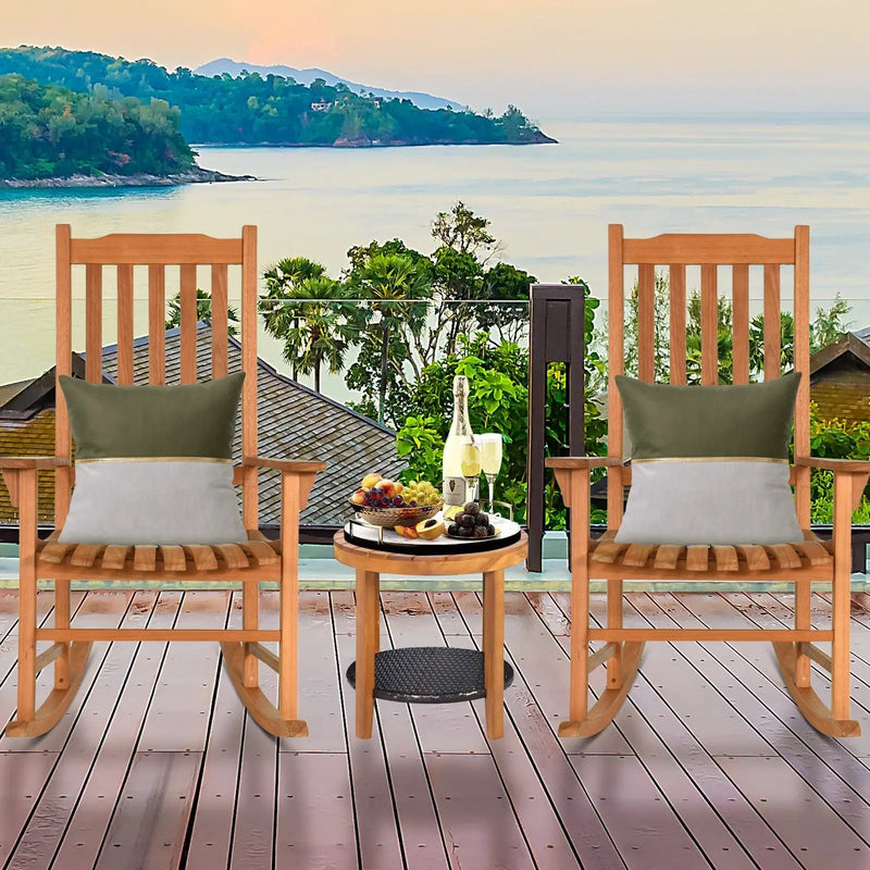 Outdoor Rocking Chair Single Rocker for Patio Deck by DirectDeals