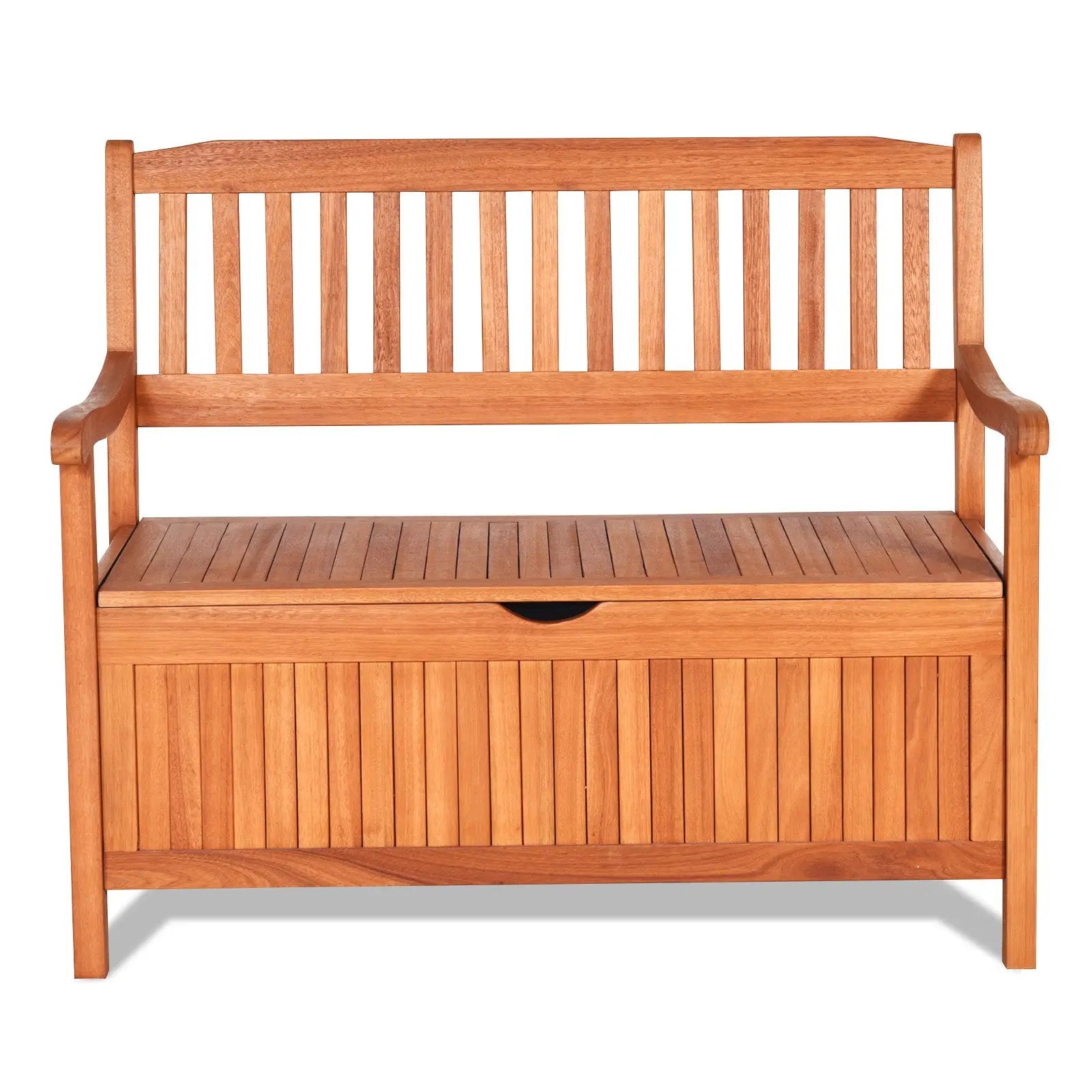33 Gallon Wooden Storage Bench with Liner for Patio Garden Porch by DirectDeals
