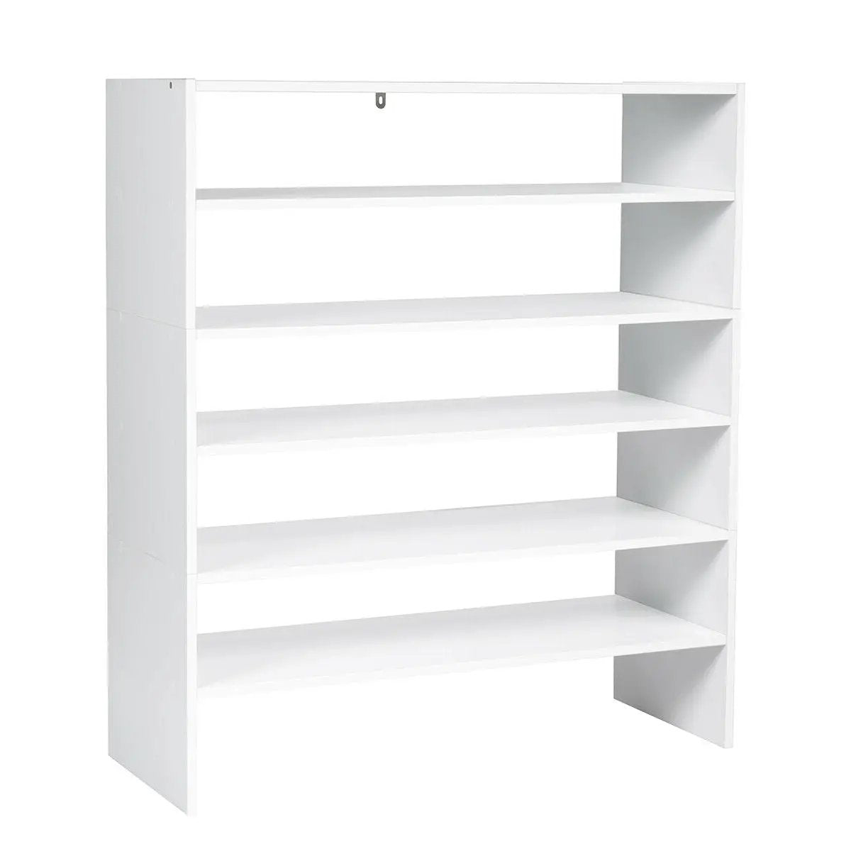 3 Pieces 31-Inch Stackable Multi-Shape Shoe Rack, photo 3 of 10