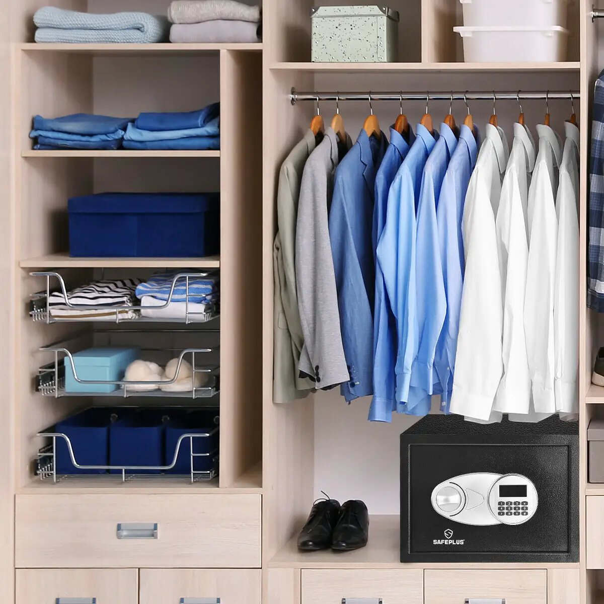 2-Layer Safe Deposit Box with Digital Keypad by DirectDeals