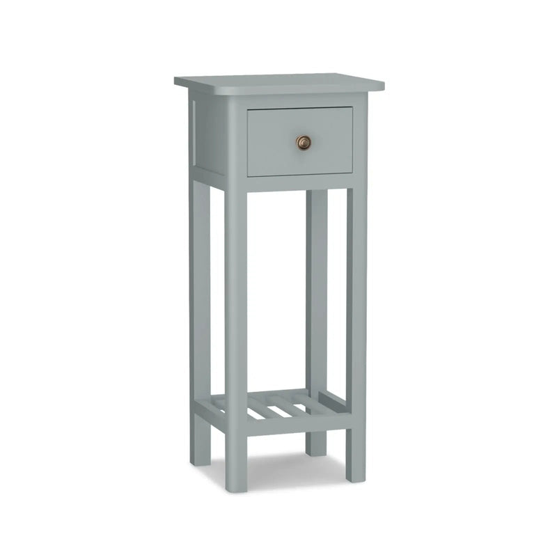 2 Tier Slim Nightstand Bedside Table with Drawer Shelf by DirectDeals