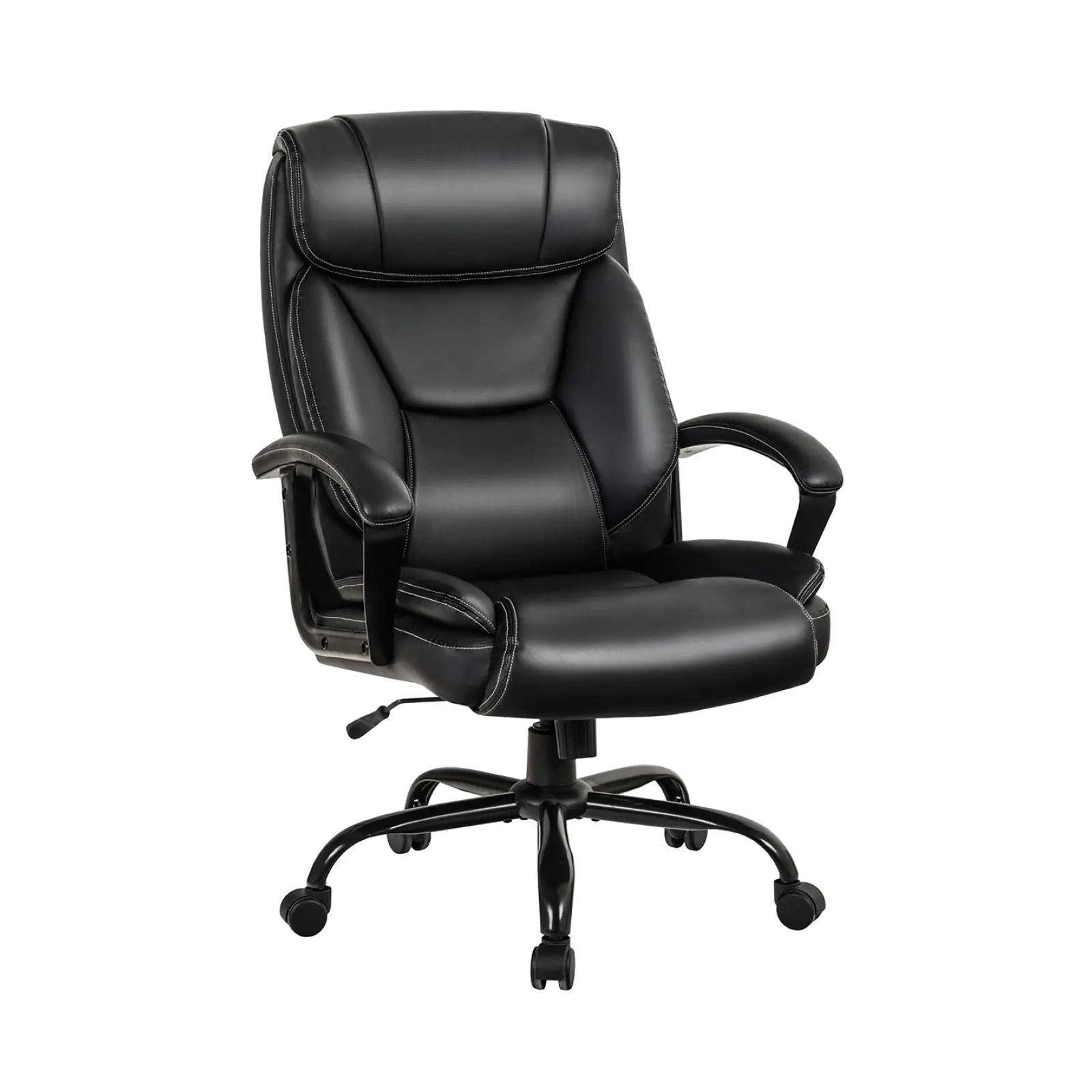 Massage Executive Office Chair with 6 Vibrating Points-Black by DirectDeals