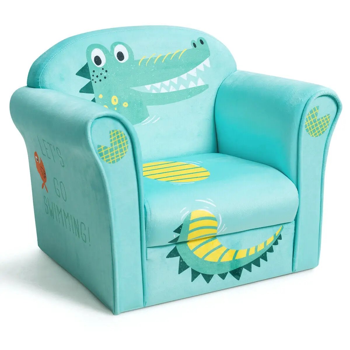 Kids Crocodile Armrest Upholstered Couch by DirectDeals
