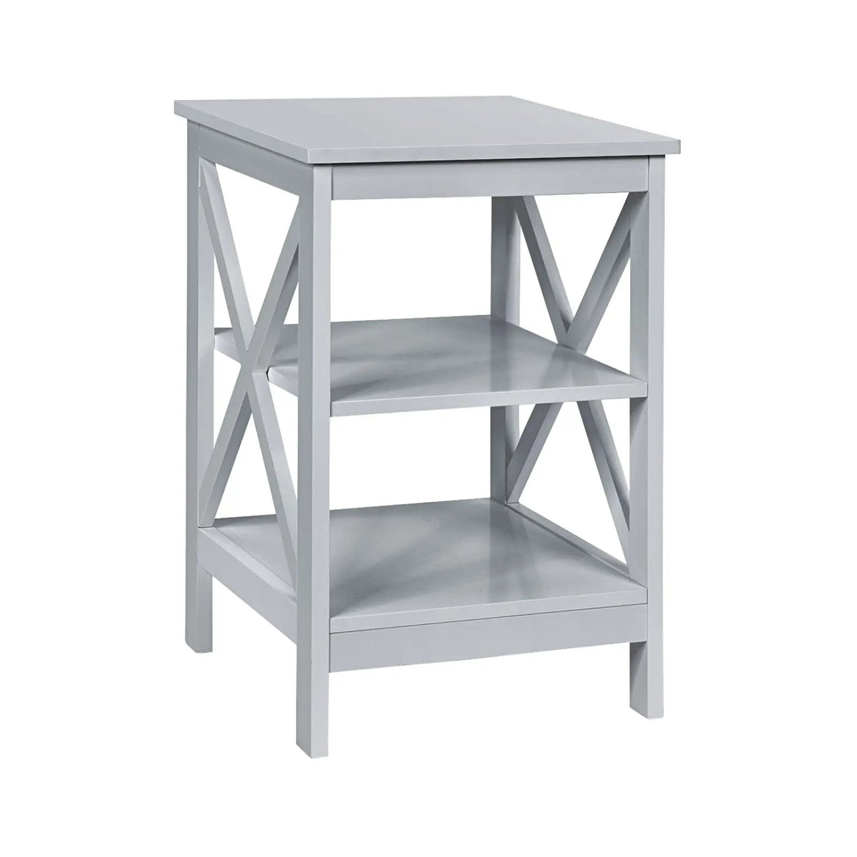 3-Tier X-Design Nightstands with Storage Shelves for Living Room Bedroom, photo 11 of 31