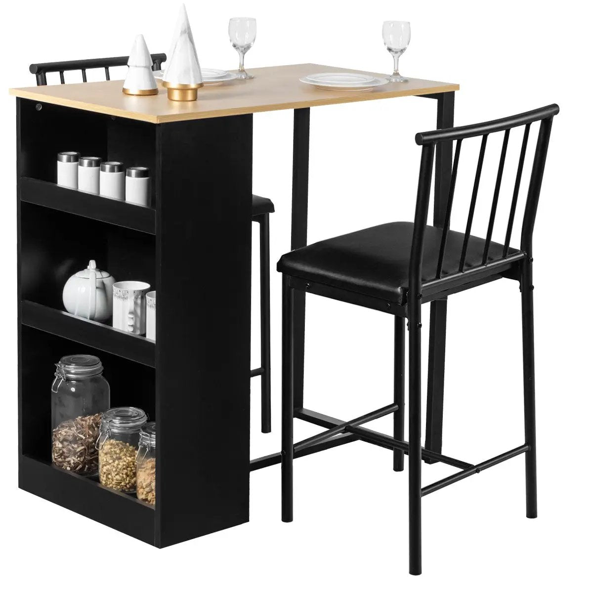 3 Piece Counter Height Pub Dining Set by DirectDeals