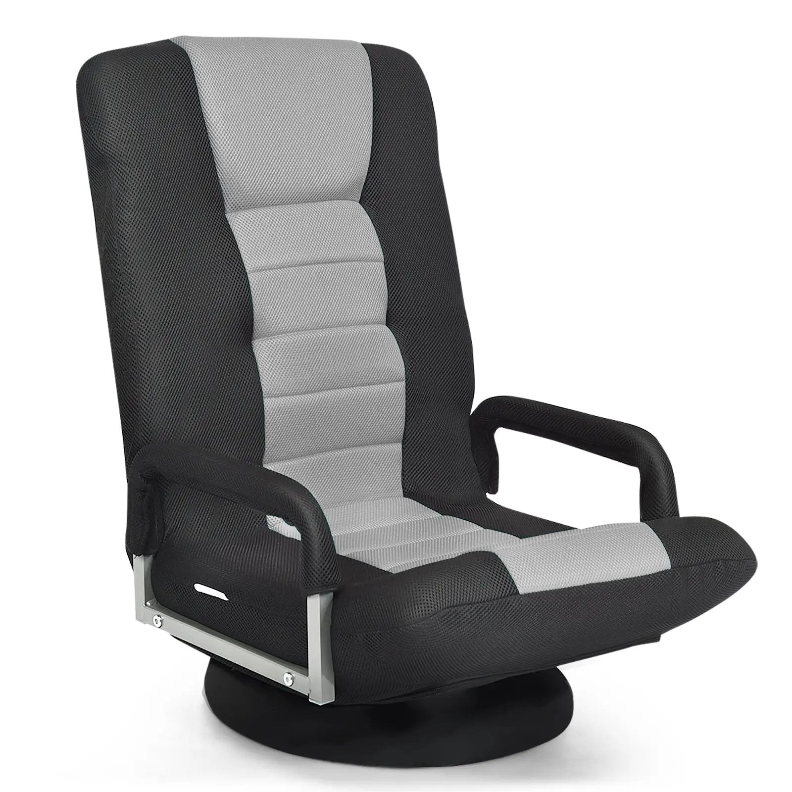 360-Degree Swivel Gaming Floor Chair with Foldable Adjustable Backrest by DirectDeals
