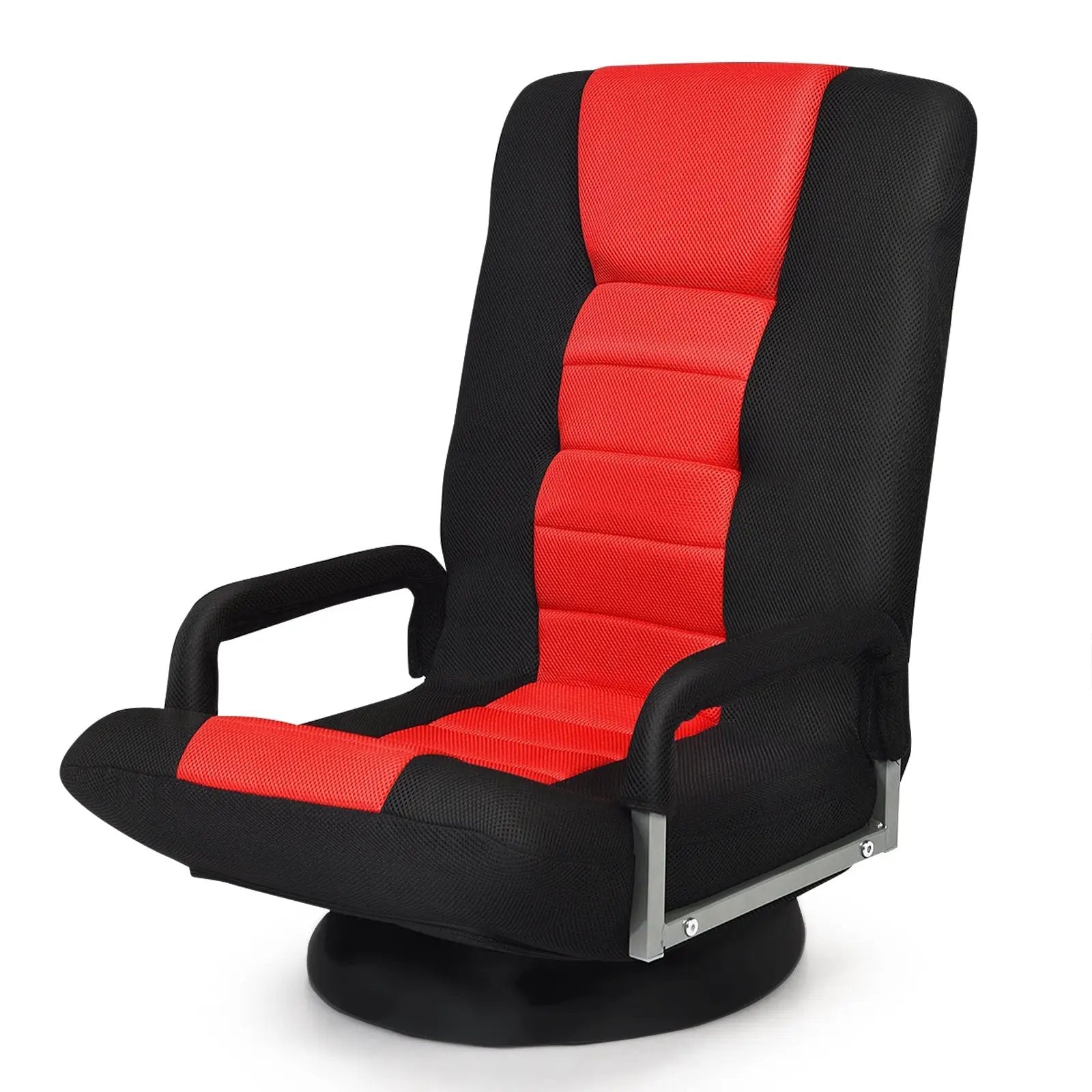 360-Degree Swivel Gaming Floor Chair with Foldable Adjustable Backrest by DirectDeals
