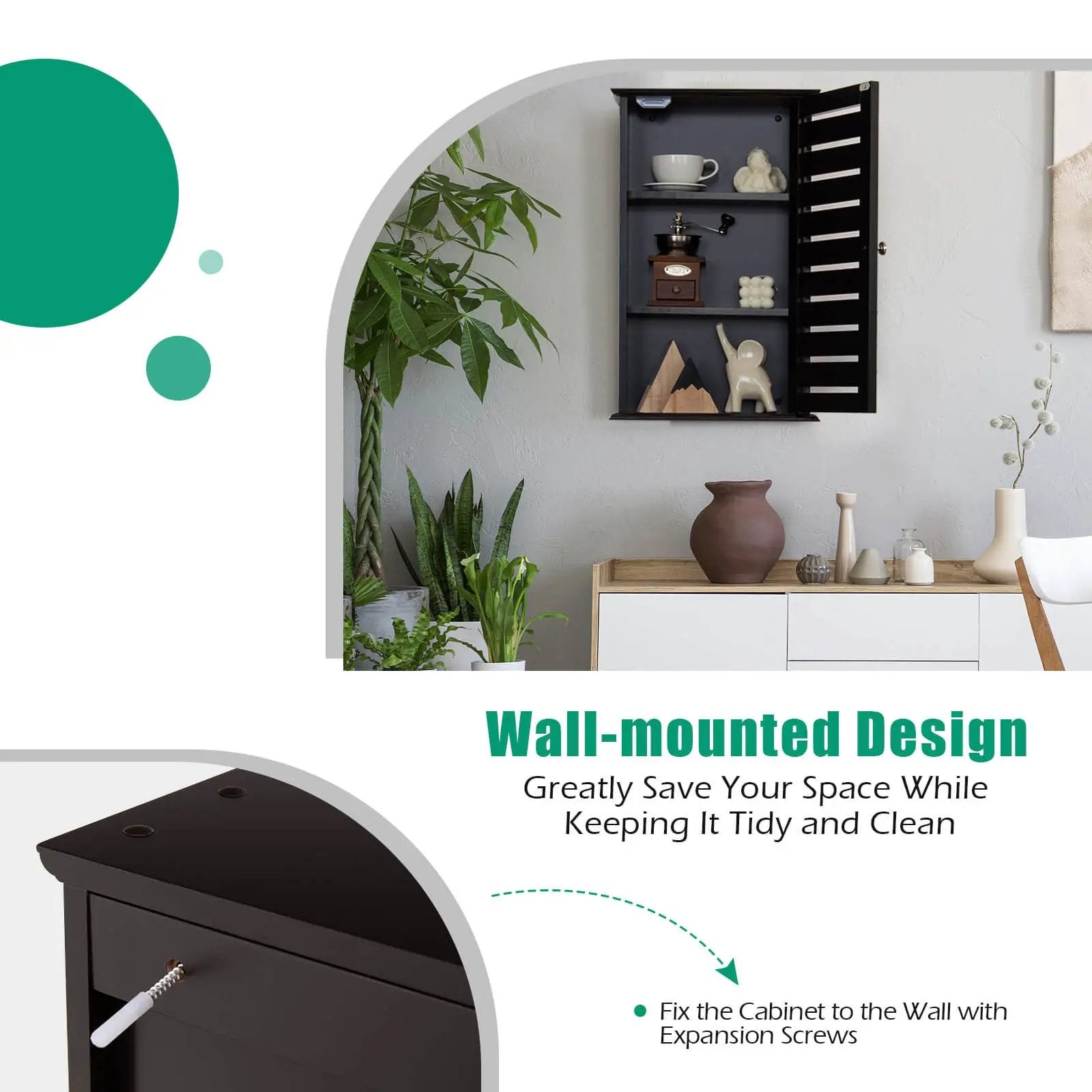 Wall Mount Medicine Cabinet Multifunction Storage Organizer by DirectDeals