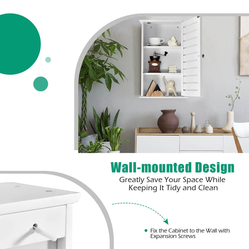Wall Mount Medicine Cabinet Multifunction Storage Organizer by DirectDeals