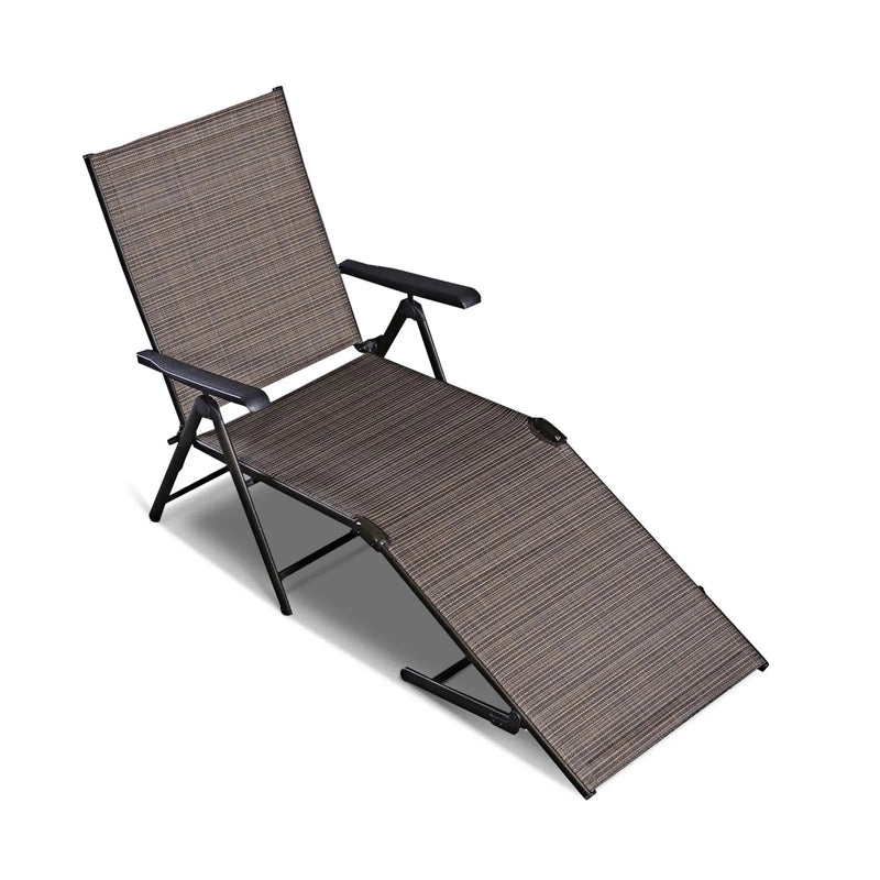 Adjustable Chaise Lounge Chair with 5 Reclining Positions by DirectDeals