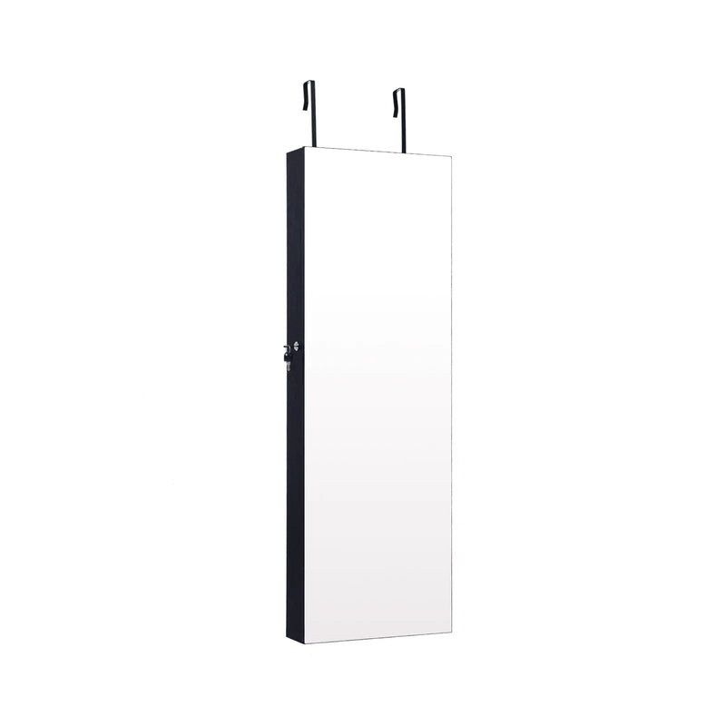Lockable Storage Jewelry Cabinet with Frameless Mirror by DirectDeals