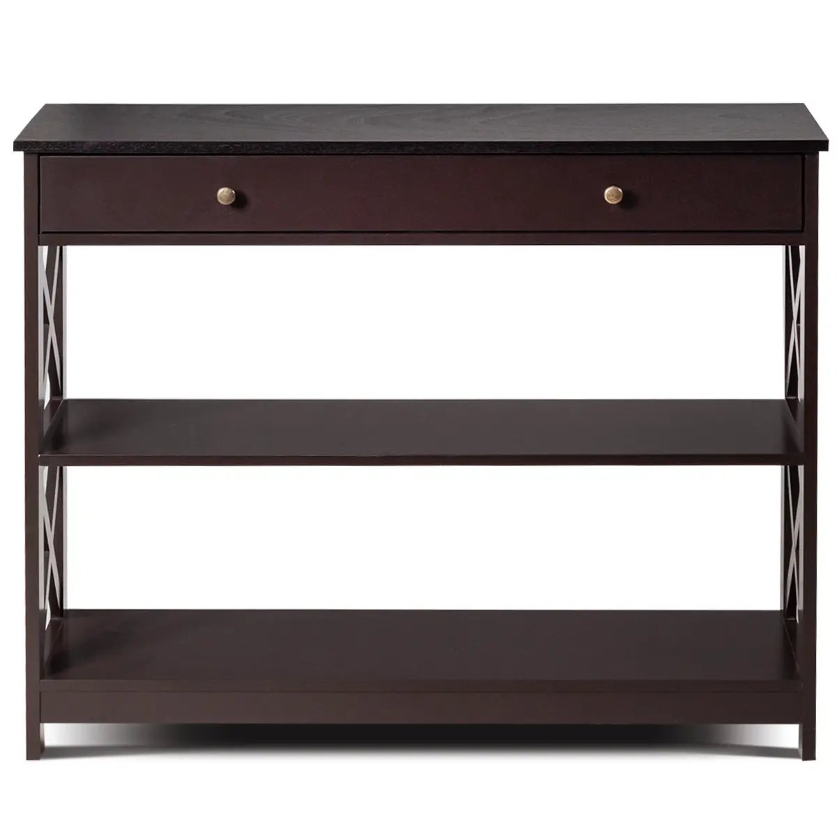 Console Table 3-Tier with Drawer and Storage Shelves, photo 19 of 48