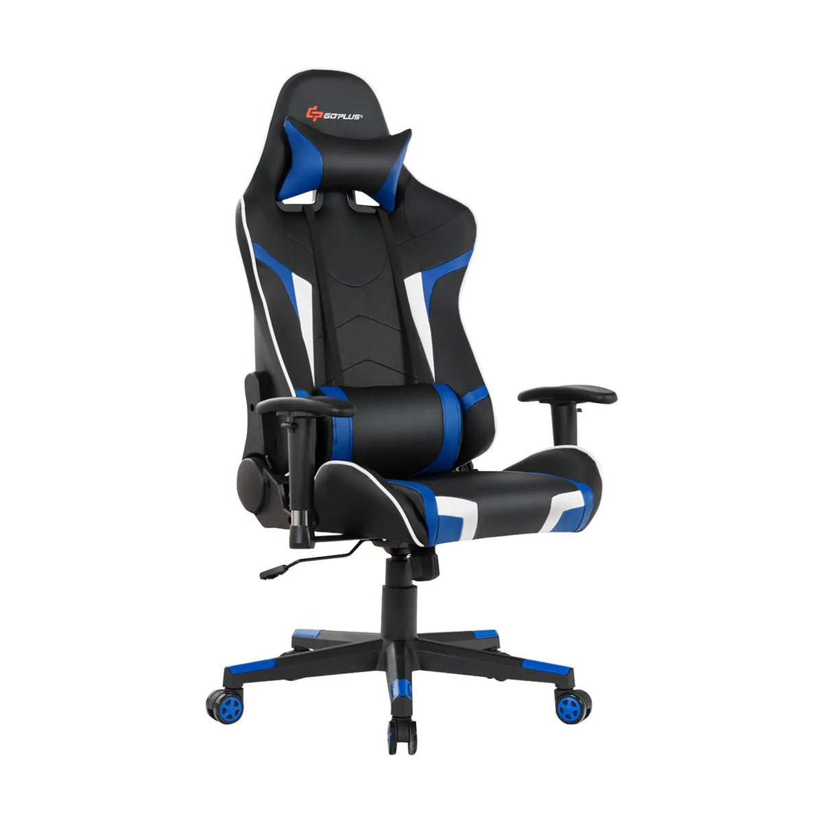 Reclining Swivel Massage Gaming Chair with Lumbar Support, photo 3 of 11