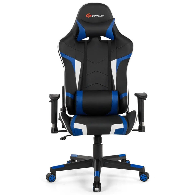 Reclining Swivel Massage Gaming Chair with Lumbar Support by DirectDeals