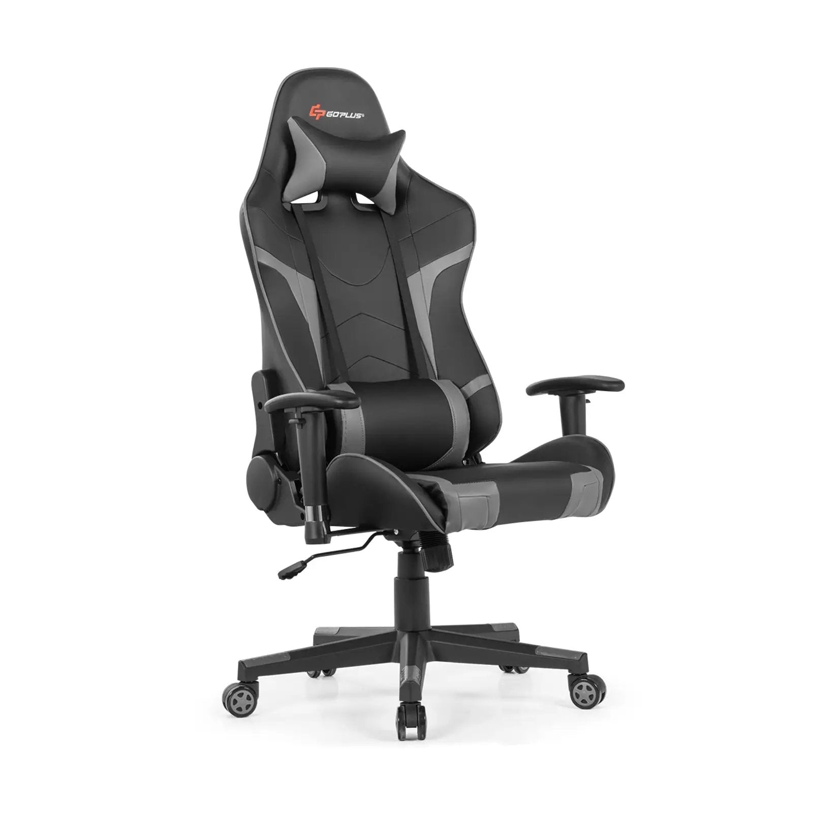 Reclining Swivel Massage Gaming Chair with Lumbar Support by DirectDeals