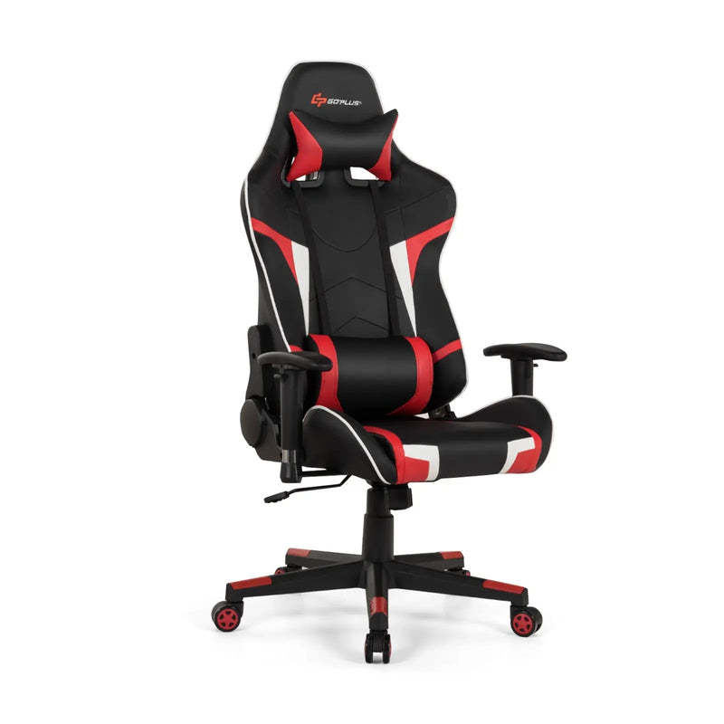 Reclining Swivel Massage Gaming Chair with Lumbar Support by DirectDeals