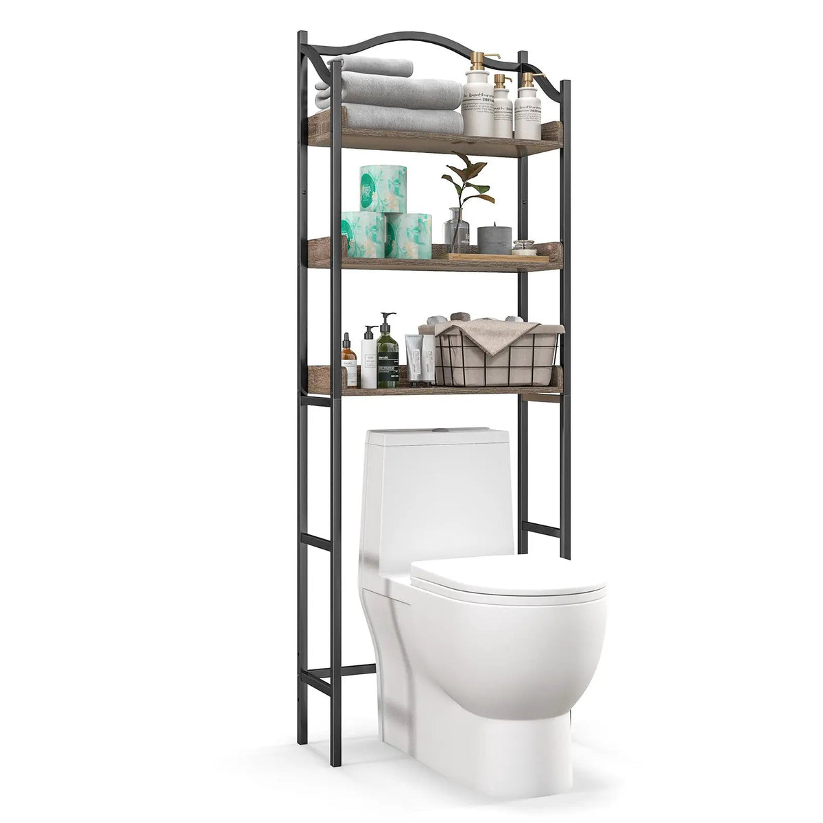 3-Tier Over-The-Toilet Bathroom Spacesaver Storage Rack, photo 5 of 16