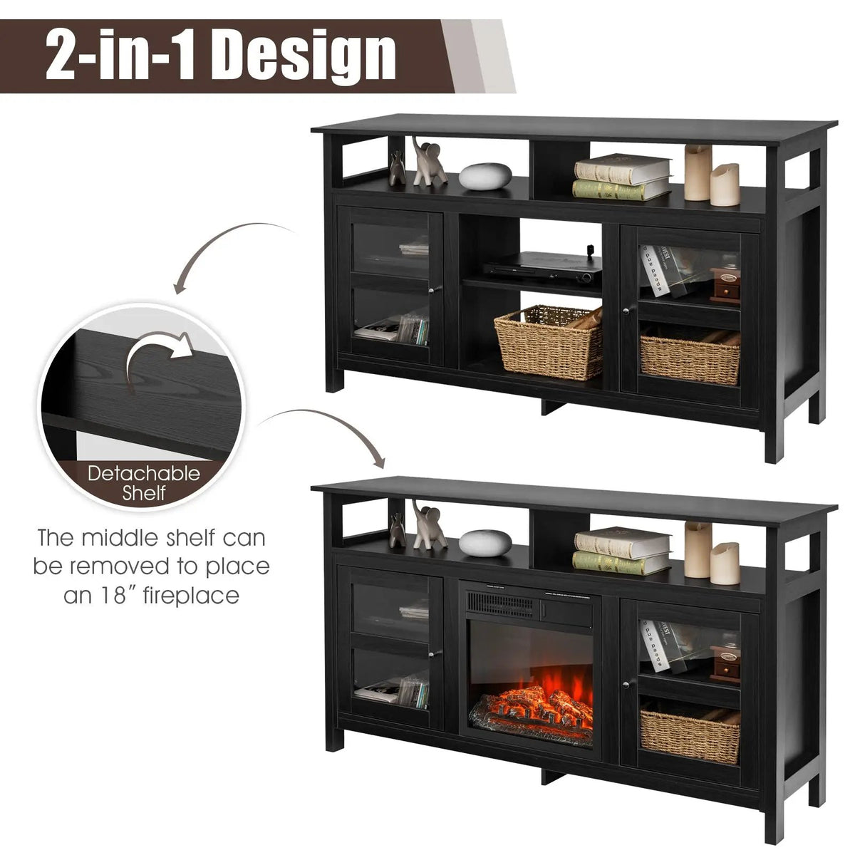 58 Inch TV Stand, photo 8 of 10