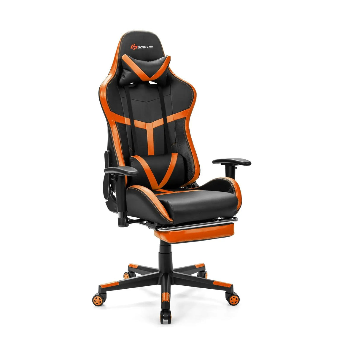 Reclining Racing Chair with Lumbar Support Footrest, photo 5 of 16