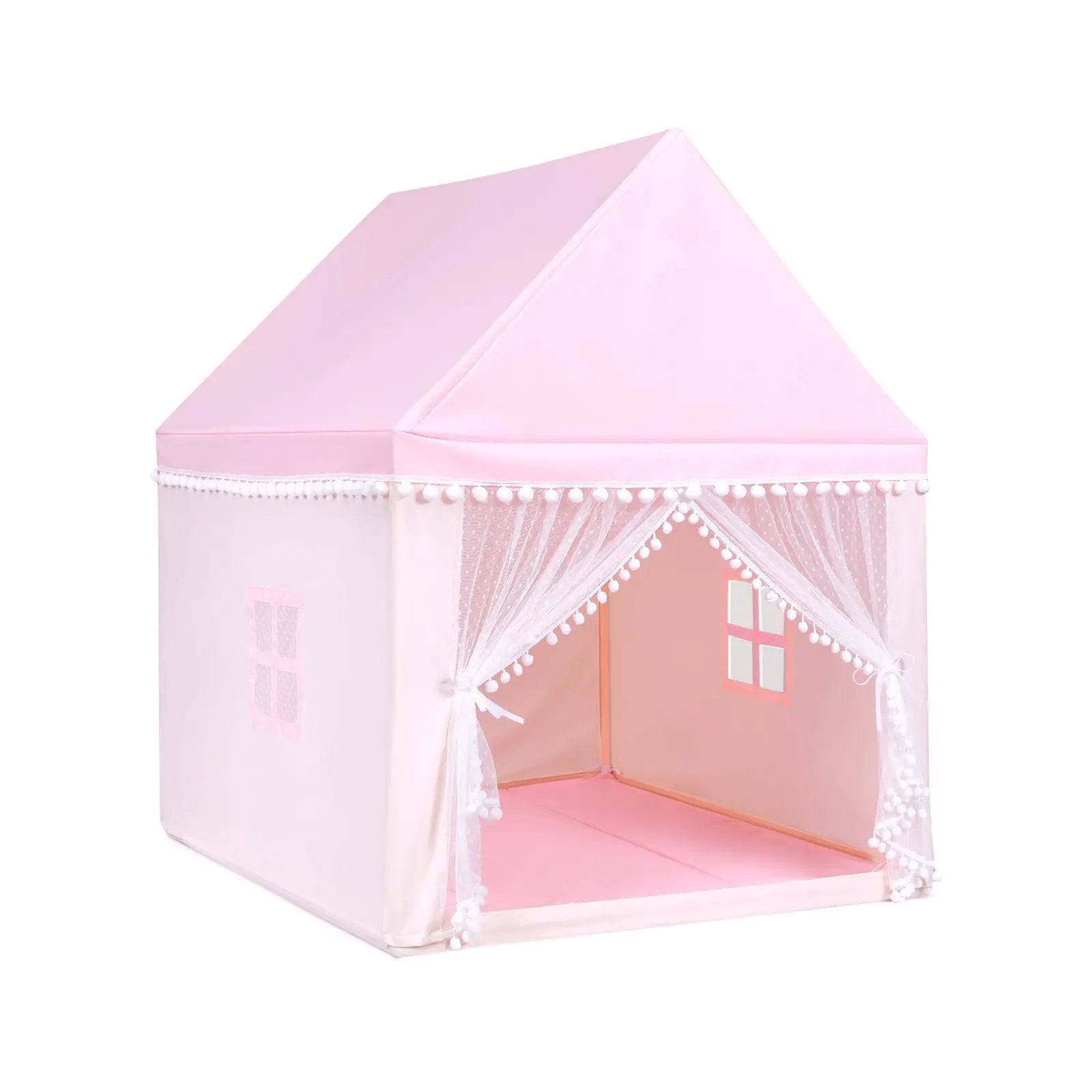 Kids Play Tent Large Playhouse Children Play Castle Fairy Tent Gift with Mat by DirectDeals