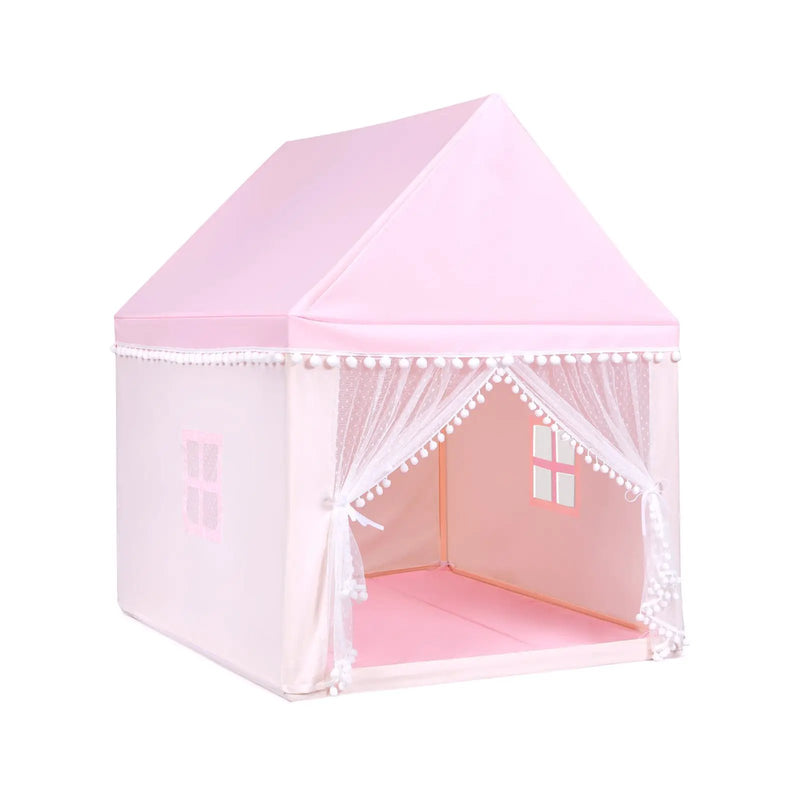 Kids Play Tent Large Playhouse Children Play Castle Fairy Tent Gift with Mat by DirectDeals