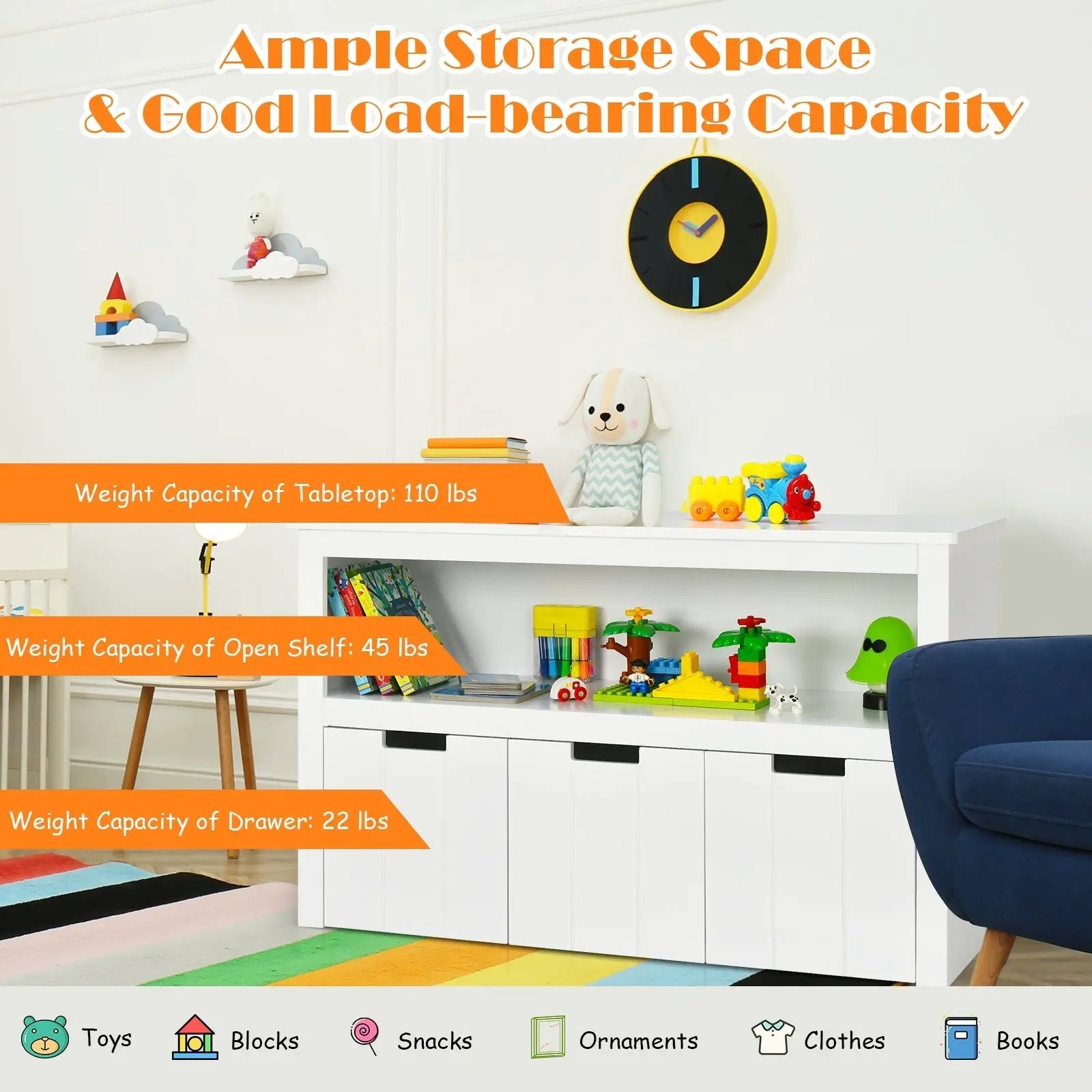 Kid Toy Storage Cabinet by DirectDeals