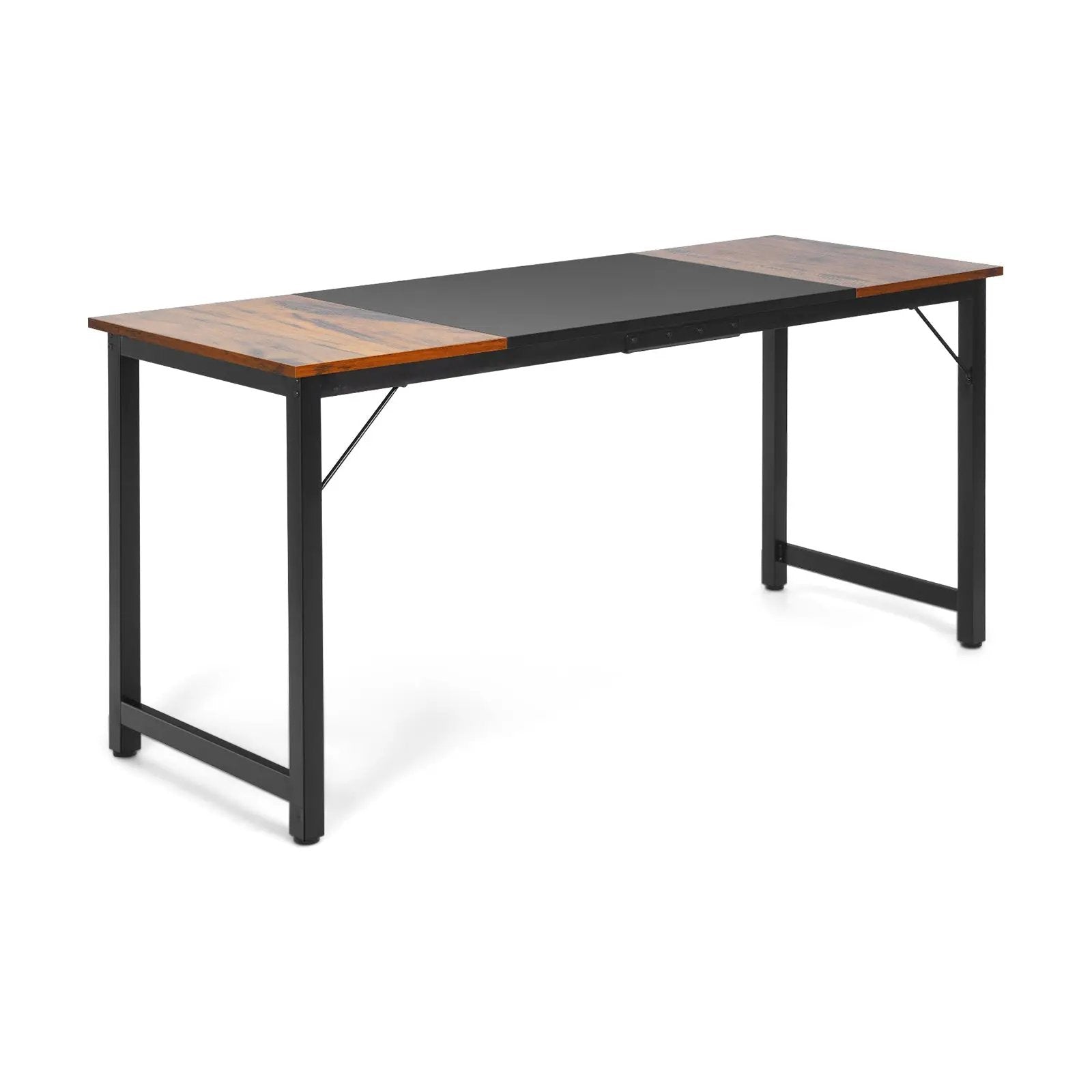 63 Inch Modern Splice Computer Desk with Heavy Duty Steel Frame by DirectDeals