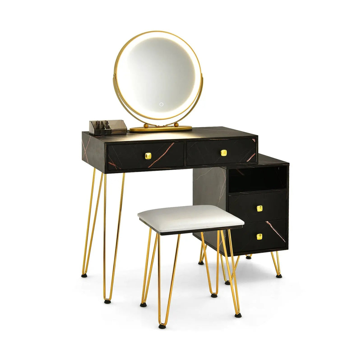 Modern Dressing Table with Storage Cabinet, photo 2 of 12