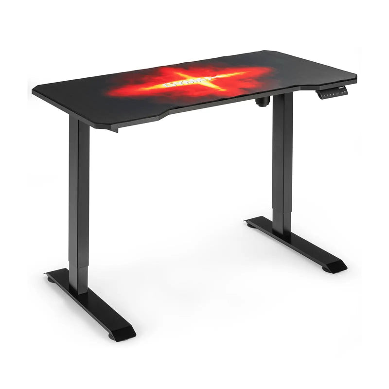 Electric Standing Gaming Desk with Height Adjustable Splice Board by DirectDeals