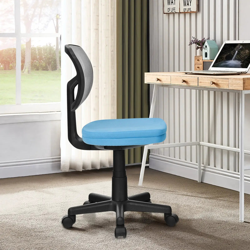 Armless Computer Chair with Height Adjustment and Breathable Mesh for Home Office by DirectDeals