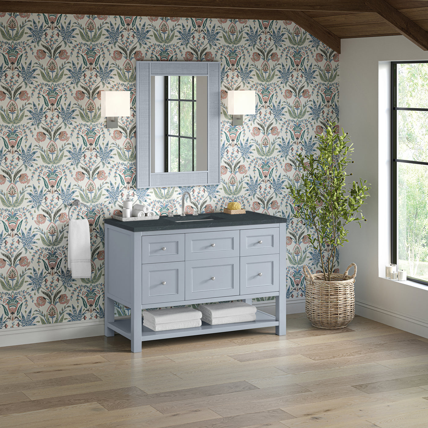 James Martin Breckenridge 48" Single Bathroom Vanity, Serenity Blue, view 40