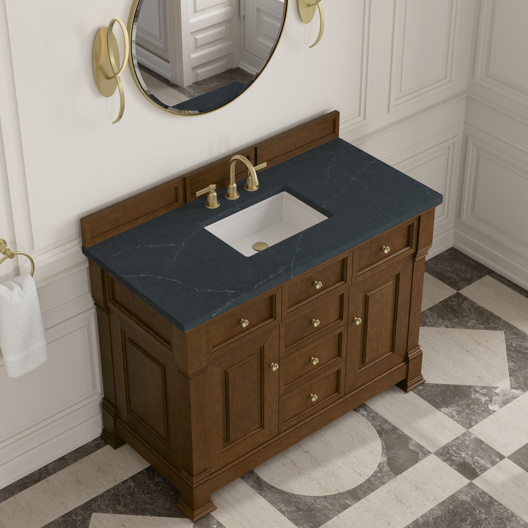 James Martin Brookfield 48" Single Bathroom Vanity, Honey Oak, view 33