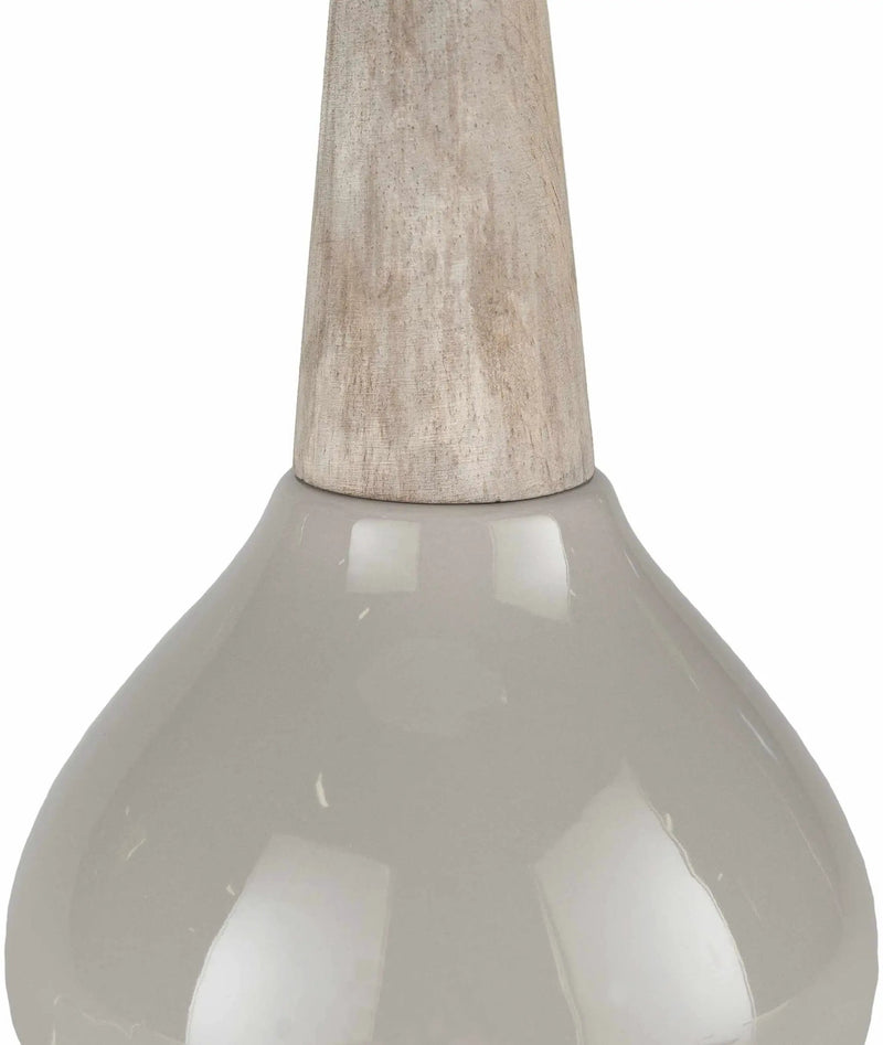Hydesville Gray Ceramic Table Lamp - Clearance by Boutique Rugs