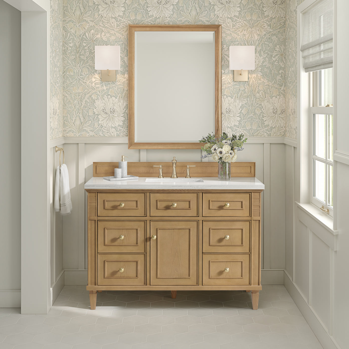 James Martin Lorelai 48" Single Bathroom Vanity, Light Natural Oak, view 38