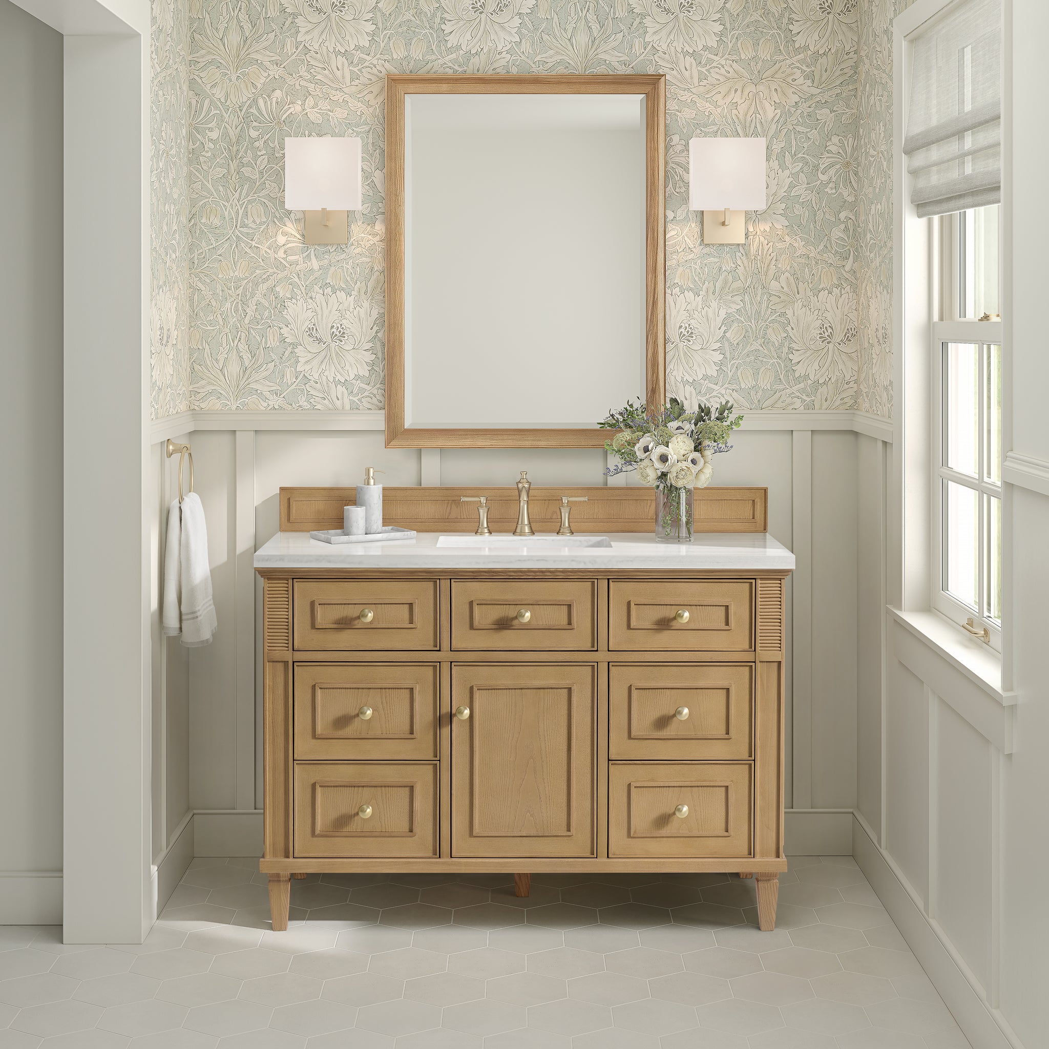 James Martin Lorelai 48" Single Bathroom Vanity, Light Natural Oak, view 38