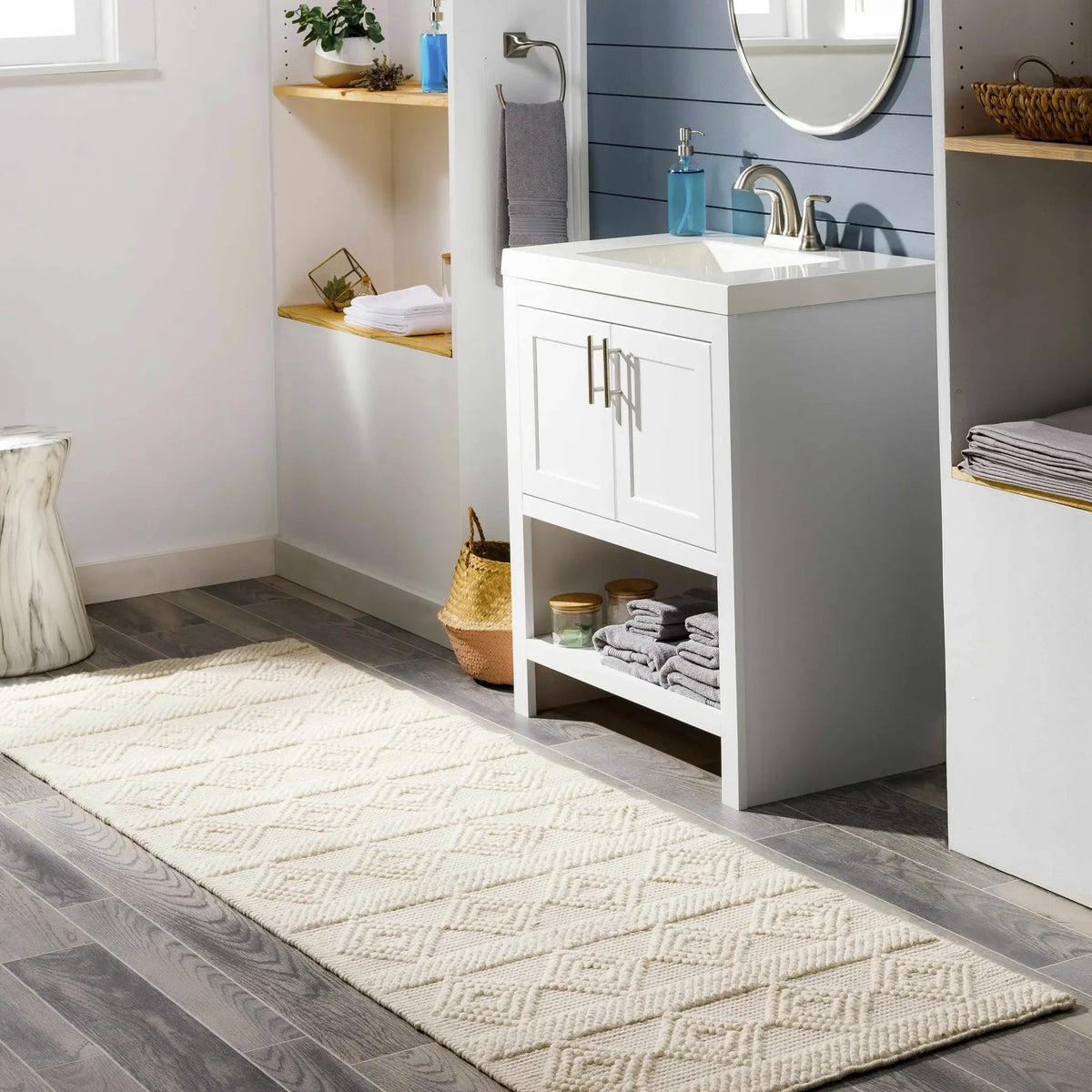 Bolinger Area Rug, installed in a room 2